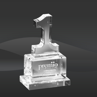 Number One Crystal Award (MPI-CR-A1035-7, MPI-CR-A1035-10)