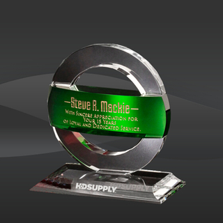 Greenville Stripe Crystal Award (CD-4029, CD-4030, CD-4031)