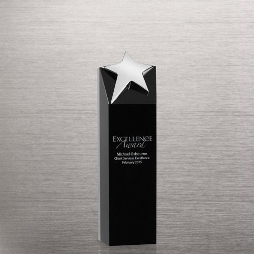 Star Tower Black Crystal Trophy (#78294)