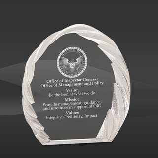 Ice Cut Crystal Award (J-CRY143)