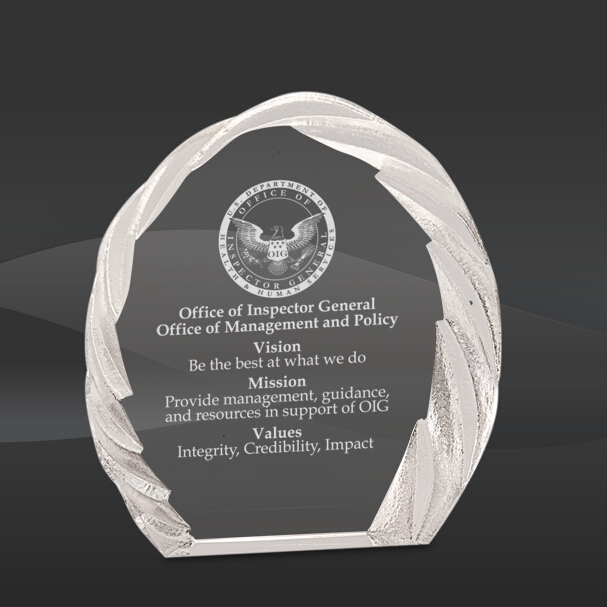 Ice Cut Crystal Award (J-CRY143)