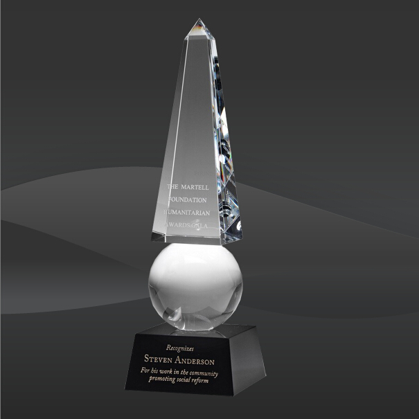 Monumental Crystal Obelisk Award (CBD-OCMO09GZ, CBD-OCMO12GZ, CBD-OCMO15GZ)