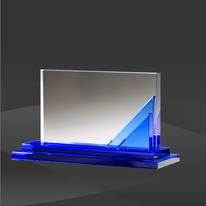 Crystal Blue Rectangle Platform Award (DMC-DCA107B, DMC-DCA-108B)