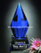 Azure Diamond 7 Inch Blue Crystal Award (CA-1158)