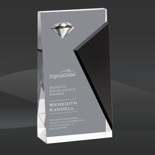 Black Townsend Crystal Award (EE-OPT3701-K, EE-OPT3702-K, EE-OPT3703-K)