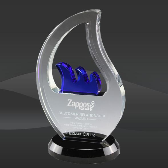 Blue Surf Crystal Award (DMC-SCAFR551)