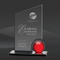 Smoked Peak Red Orb Crystal Award (MP-AWK8645-R)