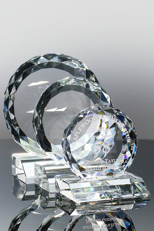 Triple Gemcut Crystal Award (#5520, #5521, #5522)