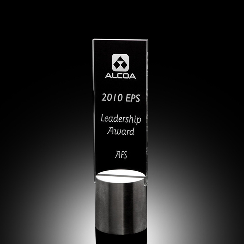 Aluminum Base Vision Glass Award (#30393)