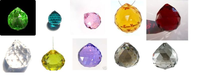 Feng Shui Crystal Ball Prisms for Wedding or Christmas Decoration