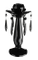 Black Crystal Candlestick Christmas Decoration