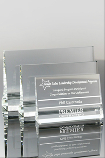 Horizontal Tablet Crystal Award (#5126, #5427, #5127)