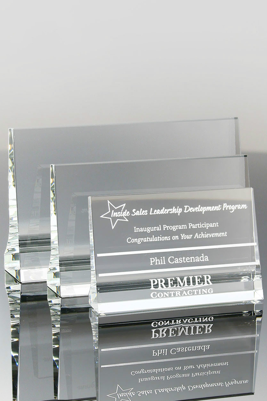 Horizontal Tablet Crystal Award (#5126, #5427, #5127)