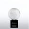 Globe Crystal Trophy with Black Base (#76524)