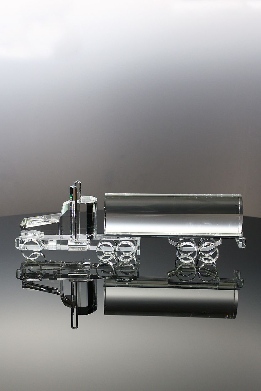 Model Crystal Award Wheels of Success