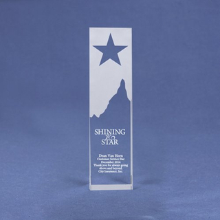 Summit Frosted Crystal Trophy (#78218)