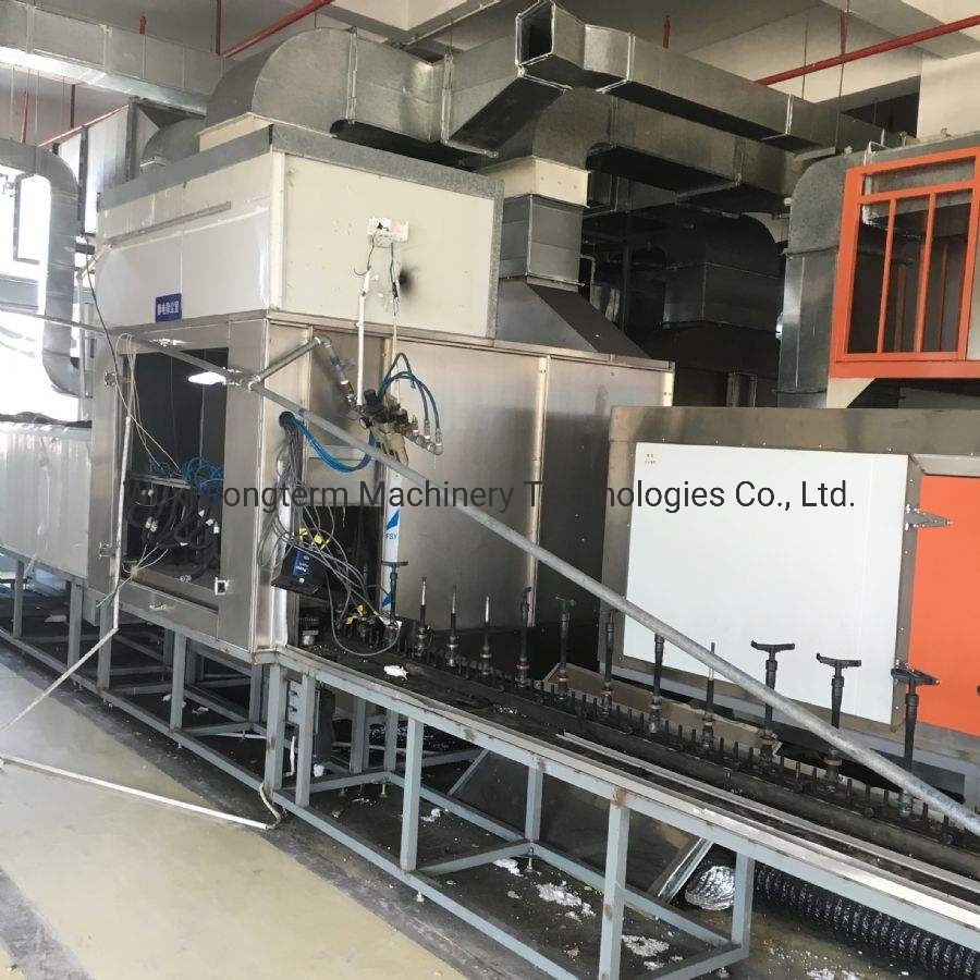 Cost-Effective Space-Saving Layouts Powder Coating Line for Steel Metal, Metal Hangers/