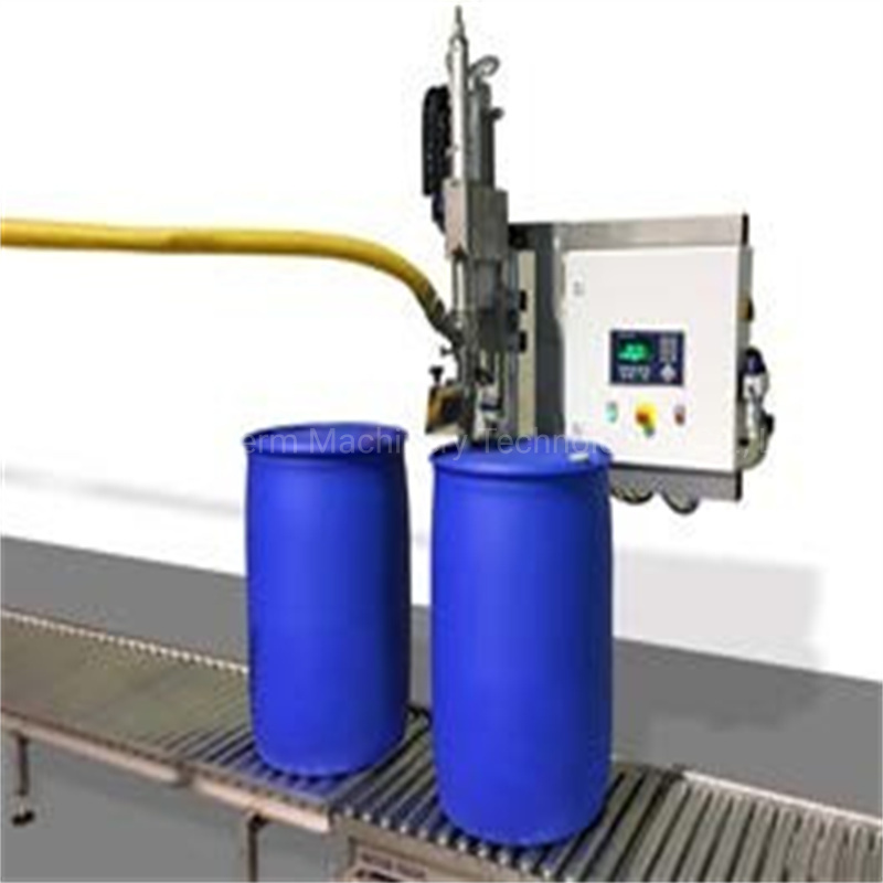 Full Automatic 200L Big Bottle/Drum/Metal Pail Oil Filling Bottling Packing Machine Plant Equipment