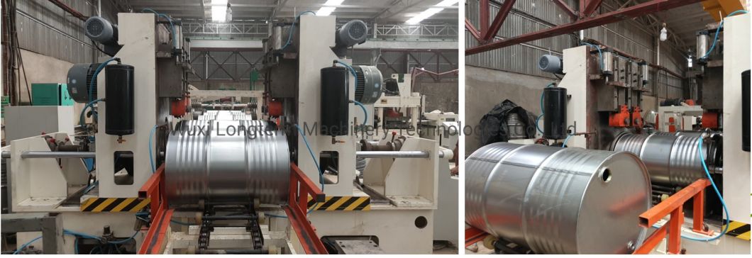 Horizontal Automatic Flanging & Expanding Machine for Steel Oil Drum / Bitumen Barrel Drum