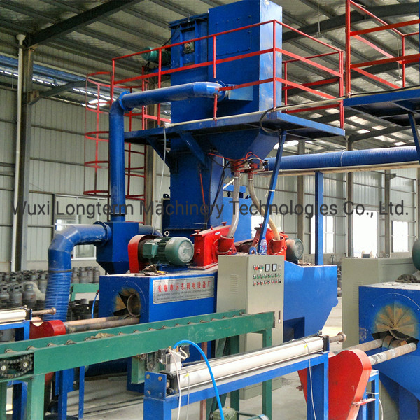 LPG Gas Cylinder Manufacturing Equipments Body Manufacturing Line Shot Blasting Machine