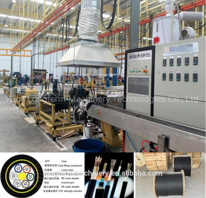 New Design 2021 PVC Power Cable Sheathing Extruder Equipment Wire and Cable Extrusion Machine