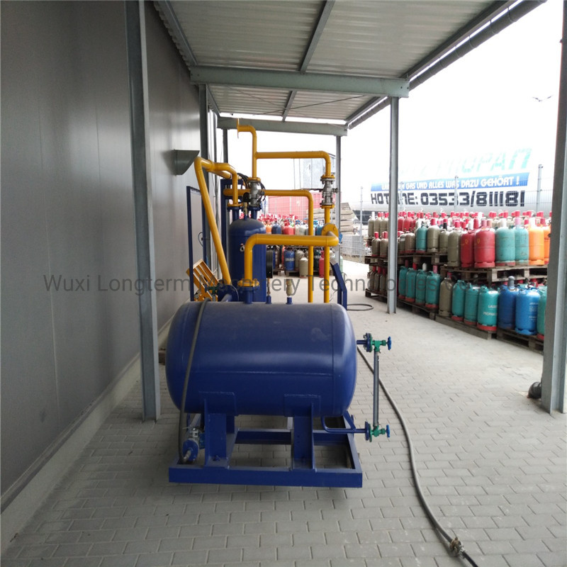 Refurbishing Line for LPG Cylinders, Residual Liquid Removal Machine^