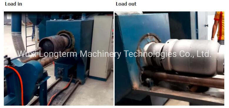 LPG Gas Cylinder Shot Blaster / Shot Blasting Machine
