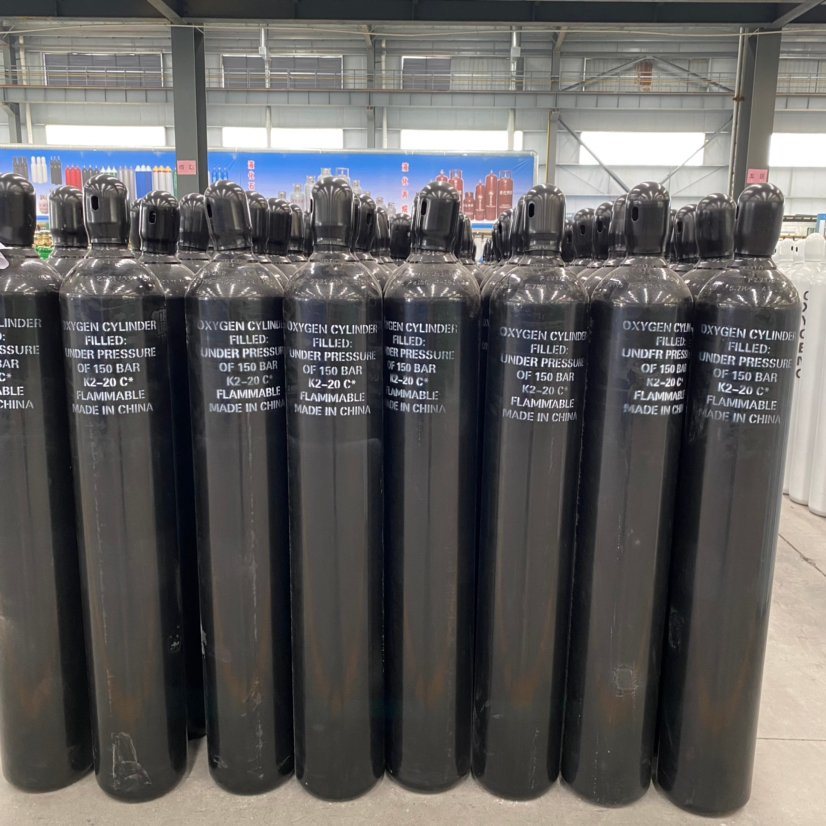 ISO Certificated Medical High Purity Seamless Gas Cylinder Oxygen Cylinder