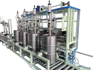 Fully Automatic Liquid Packinng Machine, Steel Oil Drum / Bitumen Barrel Drum Filling Machine