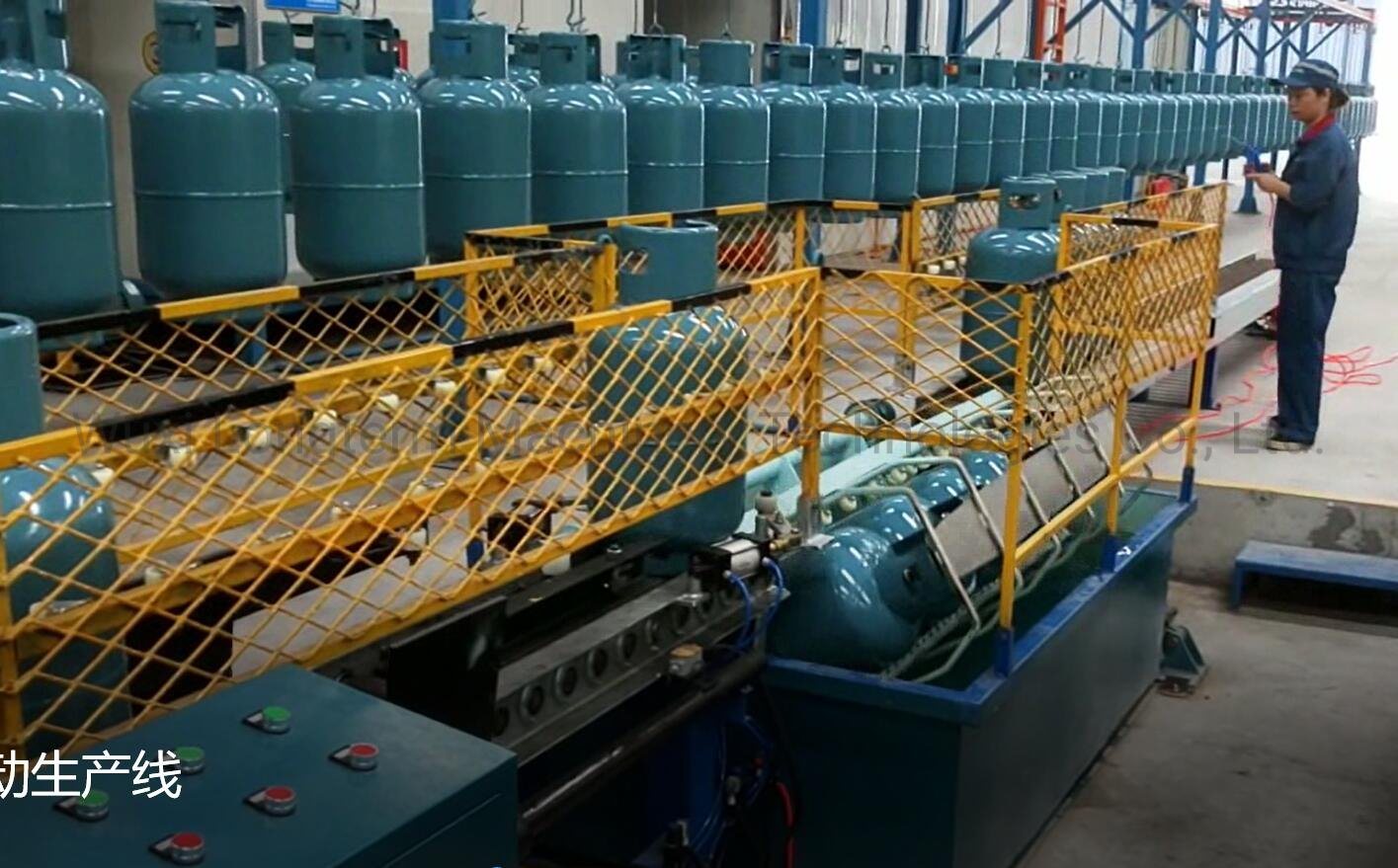 LPG Gas Cylinder Air Leakage Testing Machine, Six / Eight / Ten Stations