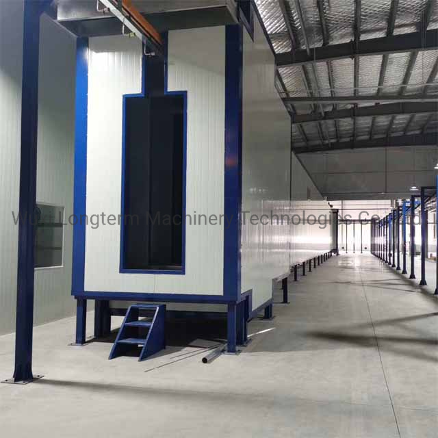 High Quality Powder Coating Line for Furniture Wooden Parts, High Inefficiency Powder Coating Booth for Wooden@