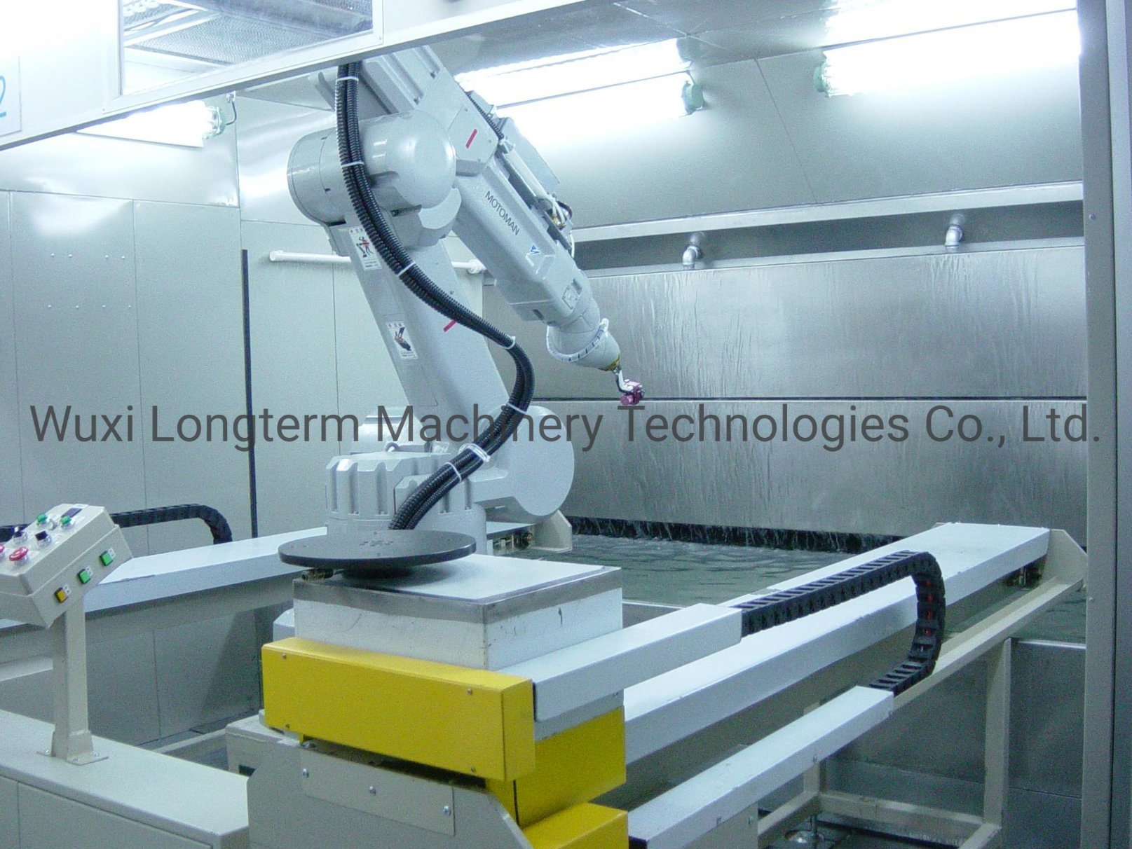 Fully Automatic Robot Transfer System Powder Coating Line for Steel Drums Surface Painting
