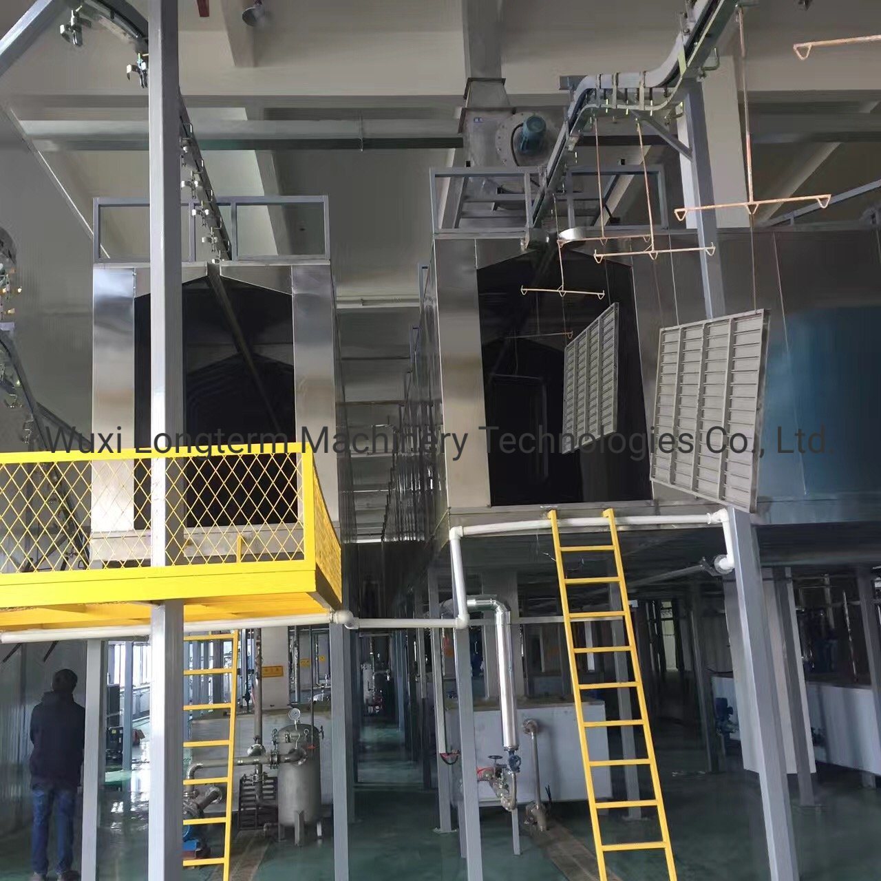 Long Service Life ABB Robot Painting Car Aluminum Wheel Hub Powder Coating Line, Electrostatic Wheel Rim Powder Coating System in China#