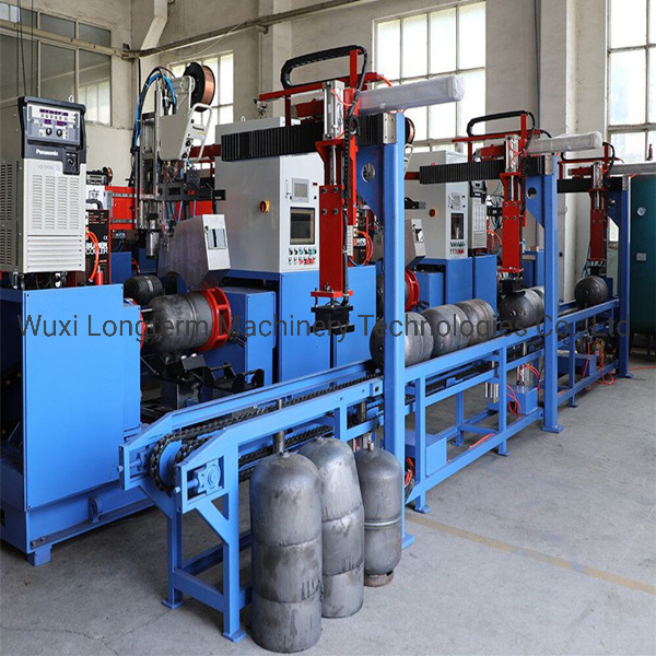 LPG Gas Cylinder Manufacturing Line MIG Welding Circumferential Seam Welding Machine