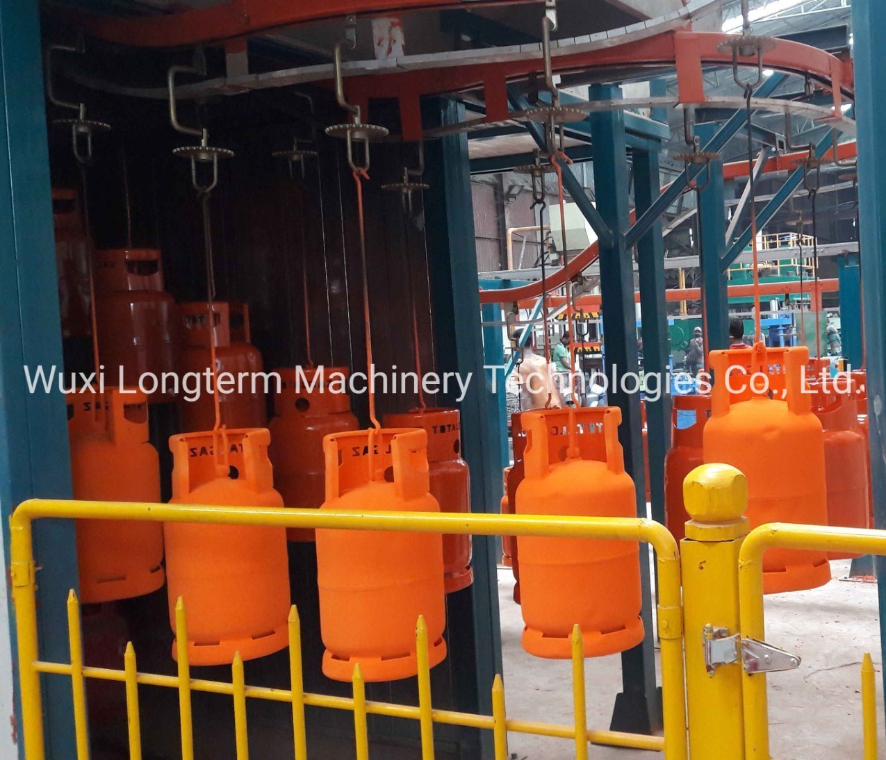 Environmental Protection Ce Approved Powder Coat Production for LPG Gas Cylinder, Auto Powder Coating Booth*