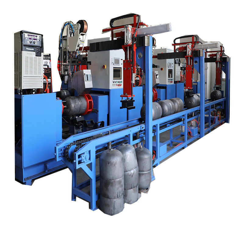 China LPG Gas Cylinder Full Automatic TIG CO2 Girth Circle Seam Welding Machine Price List