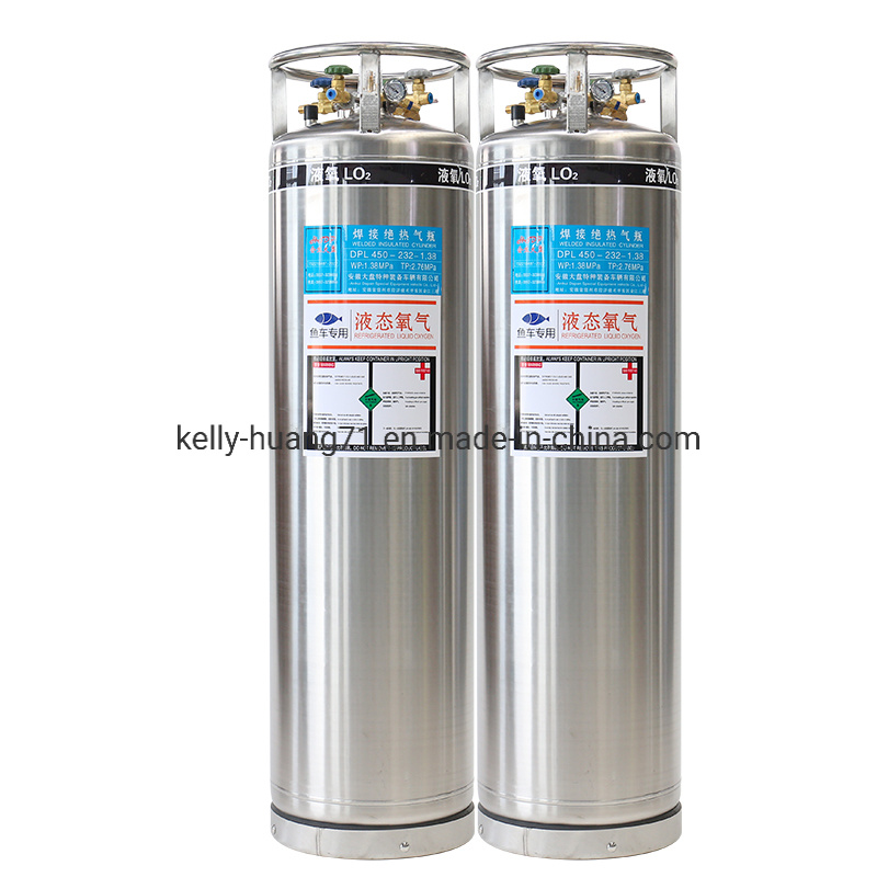 210L Cryogenic Liquid Oxygen Dewar Gas Cylinders