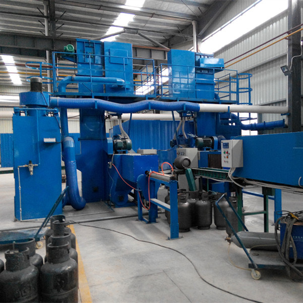 LPG Gas Cylinder Cleaning Shot Blasting Machine