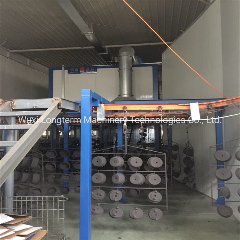 High Performance Painting Booth for Car Wheel Hub, Professional Powder Coating Line for Wheel Hub%