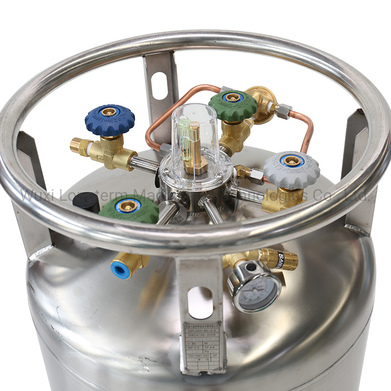 175/195/210L Liquid Oxygen/Nitrogen/Argon/CO2 Storage Tank / High Quality LNG Gas Cylinder