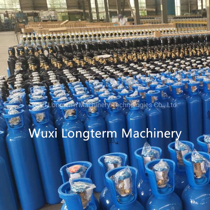 46.7L 150bar5.4mm High Pressure Vessel Seamless Steel Oxygen Gas Cylinder~