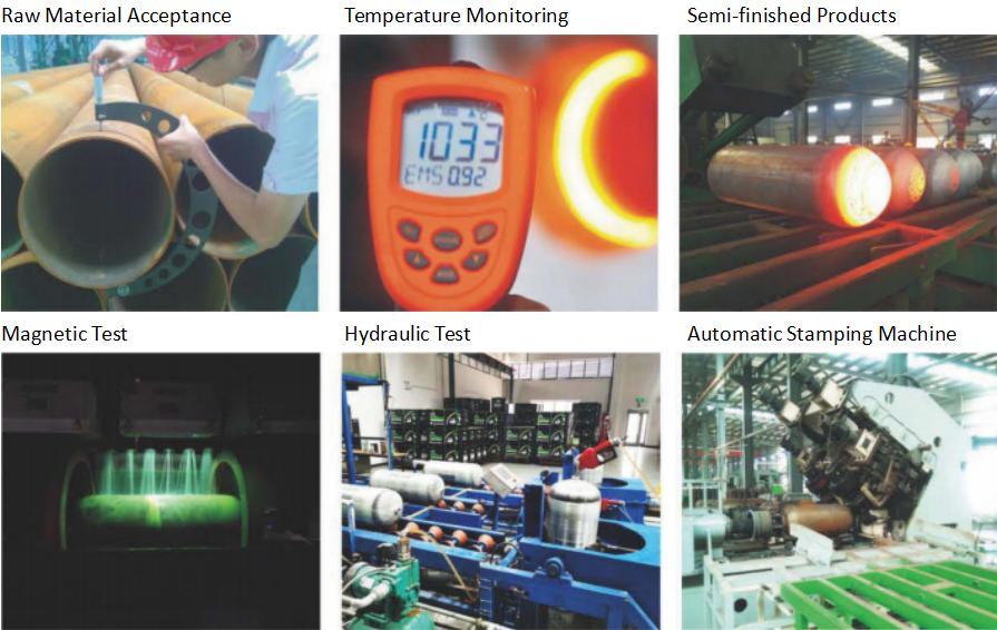 ISO11439 Standard High Pressure Type2 CNG Steel Gas Cylinder for Vehicle/Bus/Truck Use