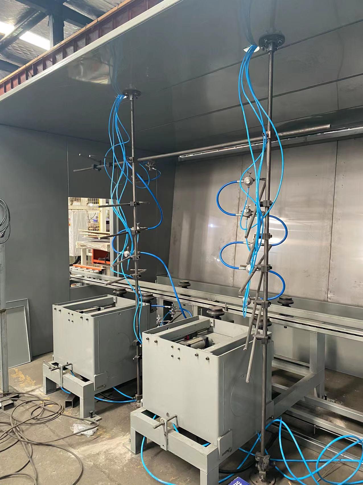 Internal and Outside Paint Spraying Room or Painting Booth for Steel Drum Making Machine or Barrel Machine Steel Drum Machine Production Line