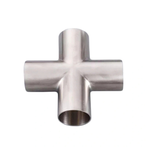 Санитарная сварка труб из нержавеющей стали с четырехсторонним крестом
