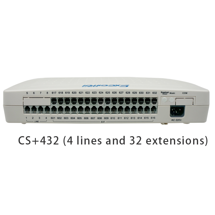 Mini PABX CS+432 432 pbx office intercom system