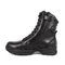 رجال أسود رجال الشرطة سستة الأحذية الجلدية العسكرية 6273