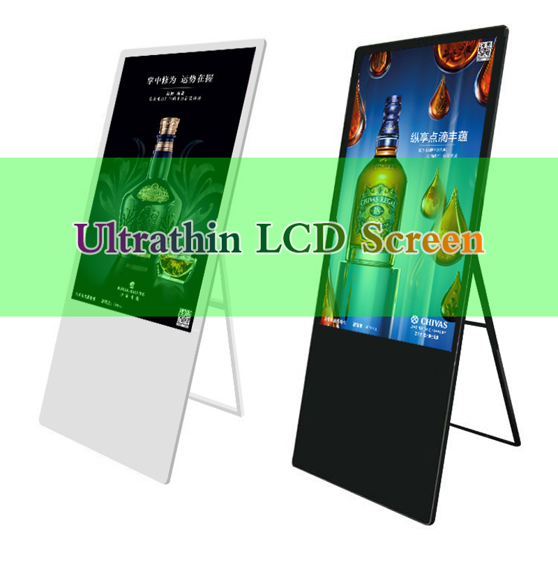 Ultrathin Portable Poster numérique LCD Display Ads Médias (1)