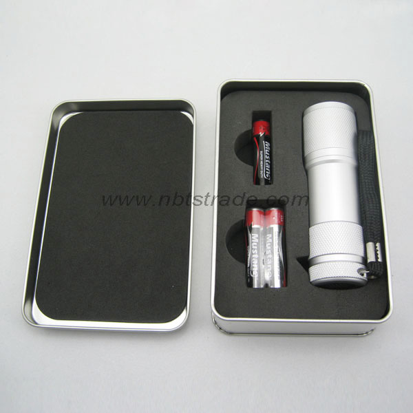 9 LED Aluminum Alloy Torch with Lanyard 