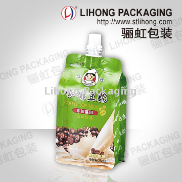Juice Stand Up Pouch With Spout Food Graded