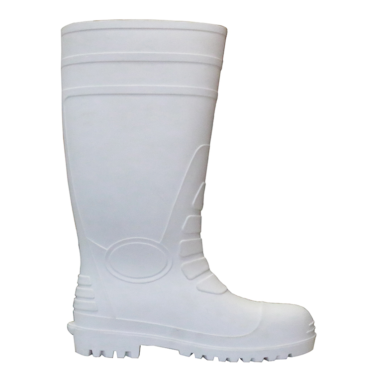Water Proof Oil Acid Resistant Non Slip Steel Toe PVC Safety Gumboots for Food Industry